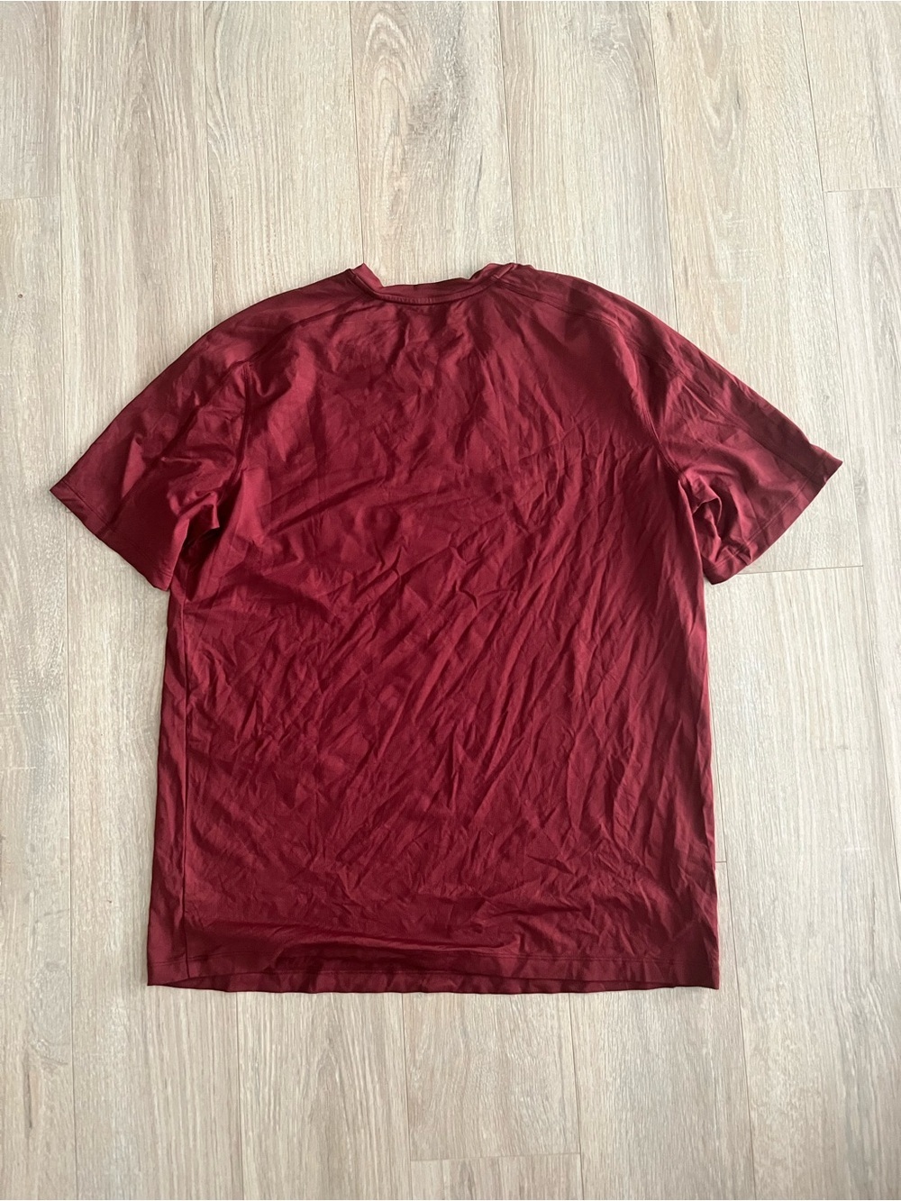 Peloton Men’s Burgundy Logo T‑Shirt Short Sleeves - Size Medium - Picture 5 of 5